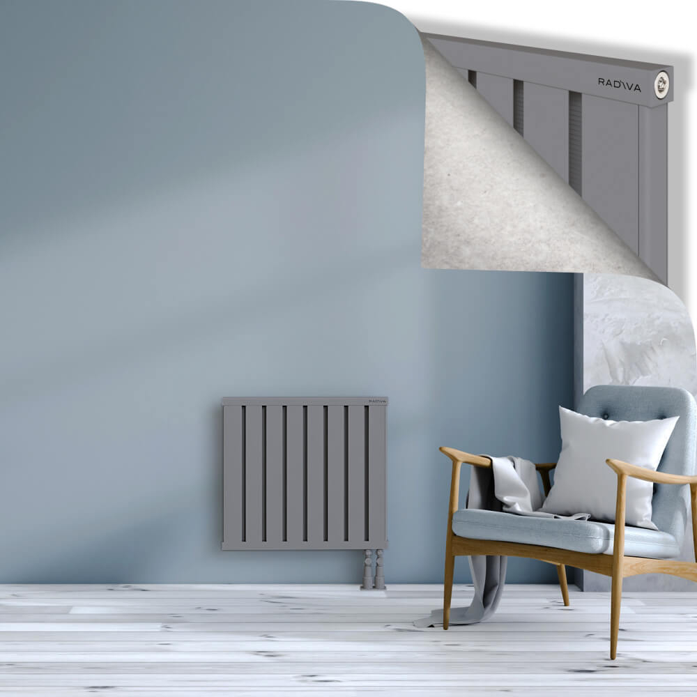 Obi Dekoratif Alüminyum Radyatör 600x644 Gri - 3