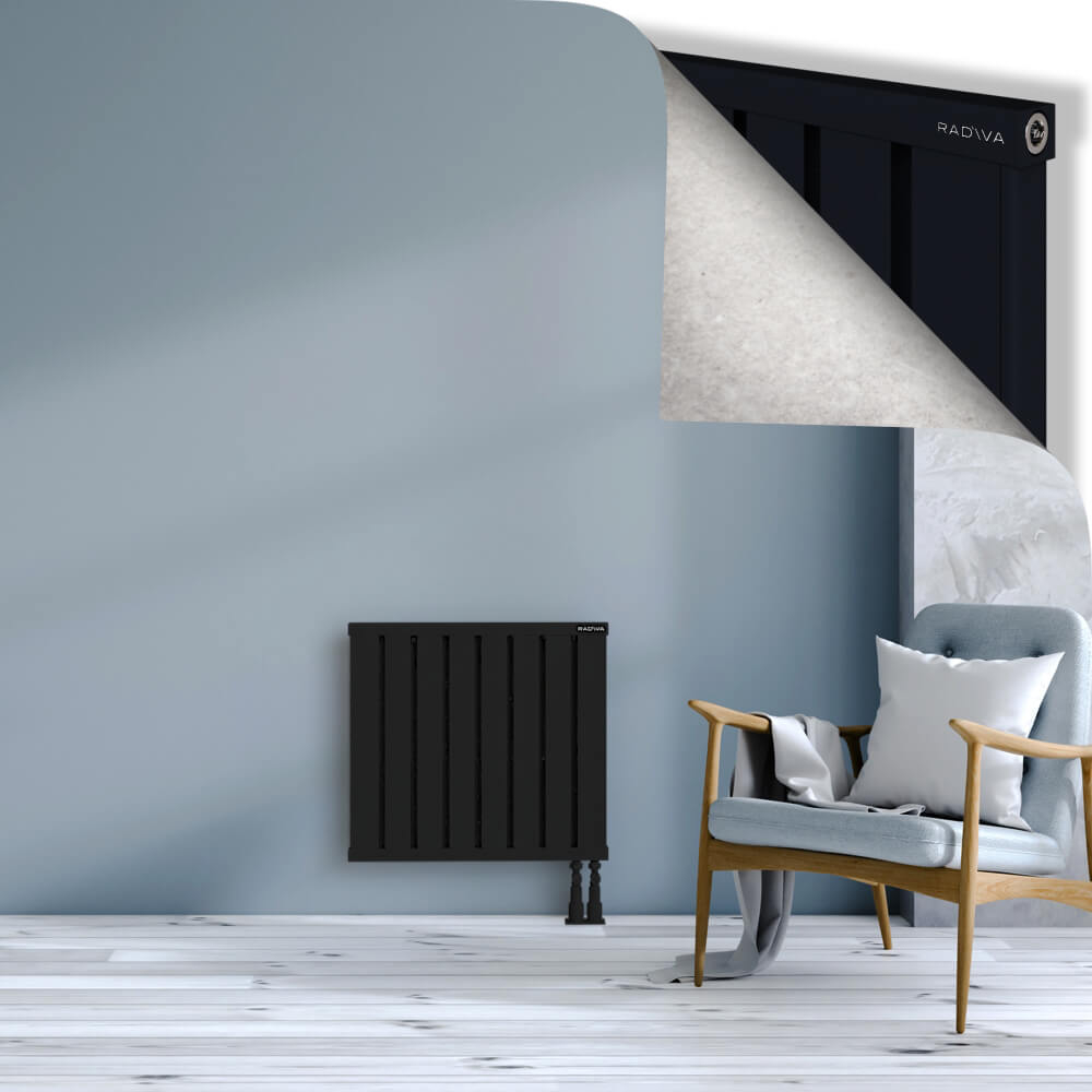 Obi Dekoratif Alüminyum Radyatör 600x644 Siyah - 3