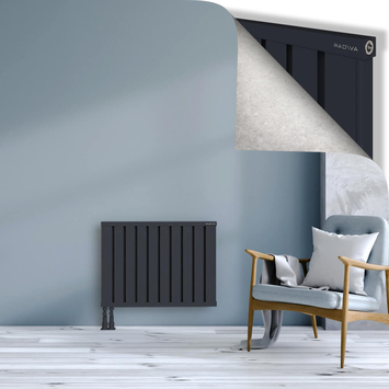 Obi Dekoratif Alüminyum Radyatör 600x804 Koyu Antrasit Alt Sol 50mm