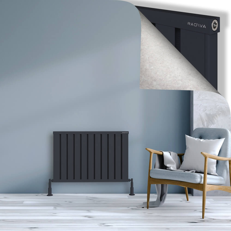 Obi Dekoratif Alüminyum Radyatör 600x884 Koyu Antrasit