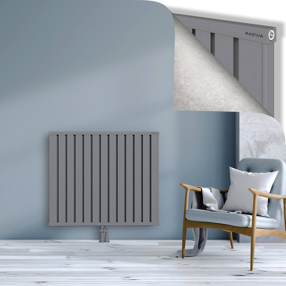Obi Dekoratif Alüminyum Radyatör 900x1044 Gri - 2
