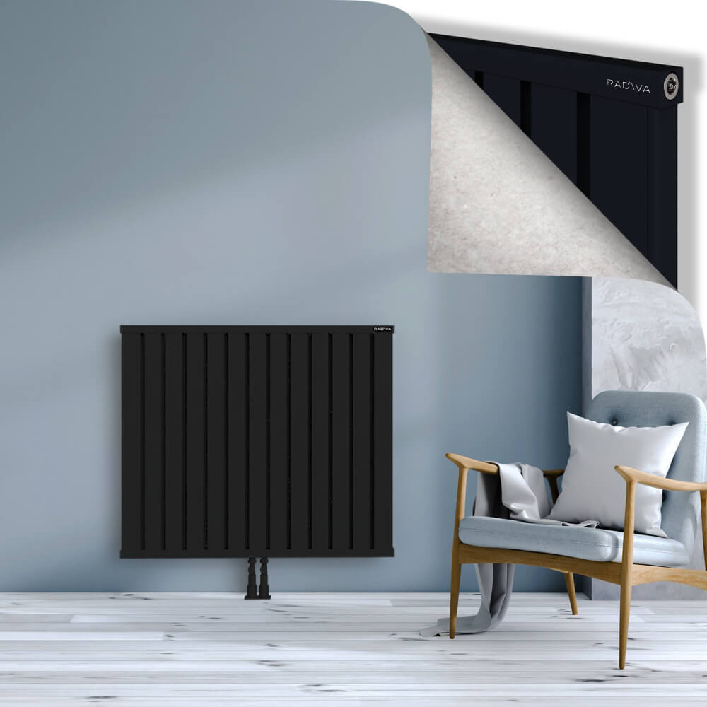 Obi Dekoratif Alüminyum Radyatör 900x1044 Siyah - 2