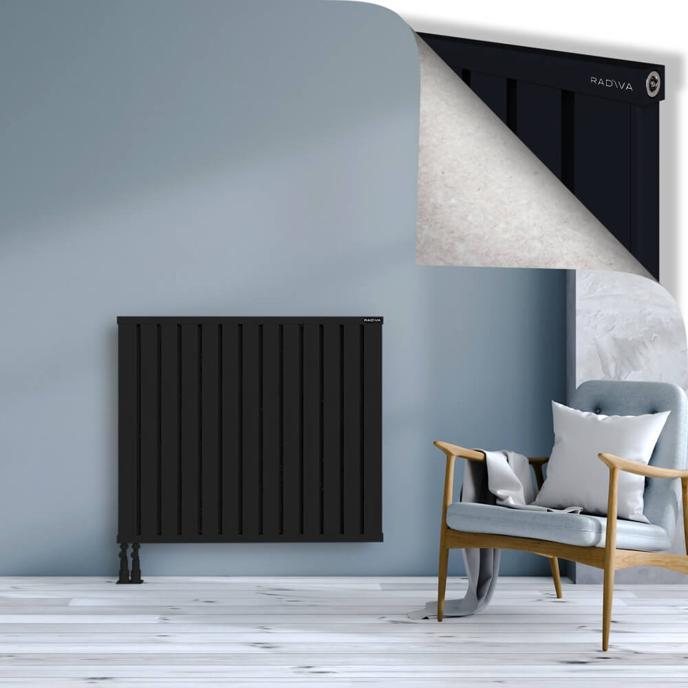 Obi Dekoratif Alüminyum Radyatör 900x1044 Siyah - 4