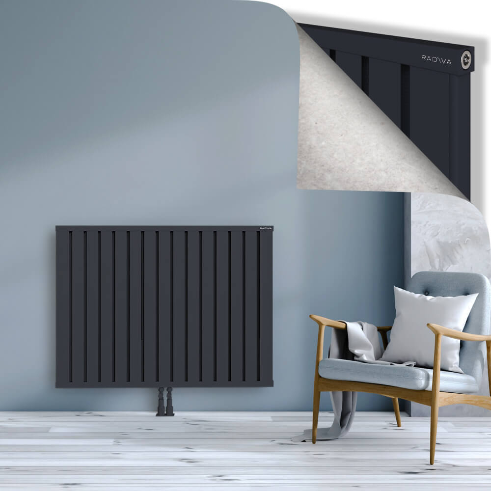 Obi Dekoratif Alüminyum Radyatör 900x1204 Koyu Antrasit - 2