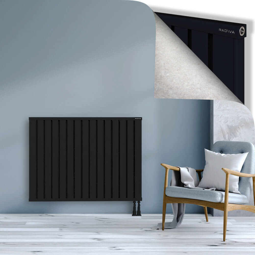 Obi Dekoratif Alüminyum Radyatör 900x1204 Siyah - 3
