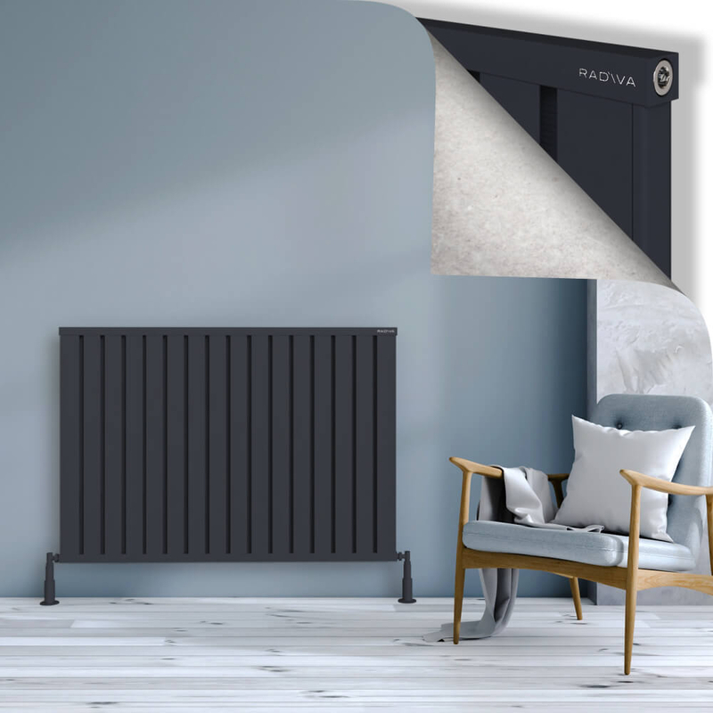 Obi Dekoratif Alüminyum Radyatör 900x1284 Koyu Antrasit 