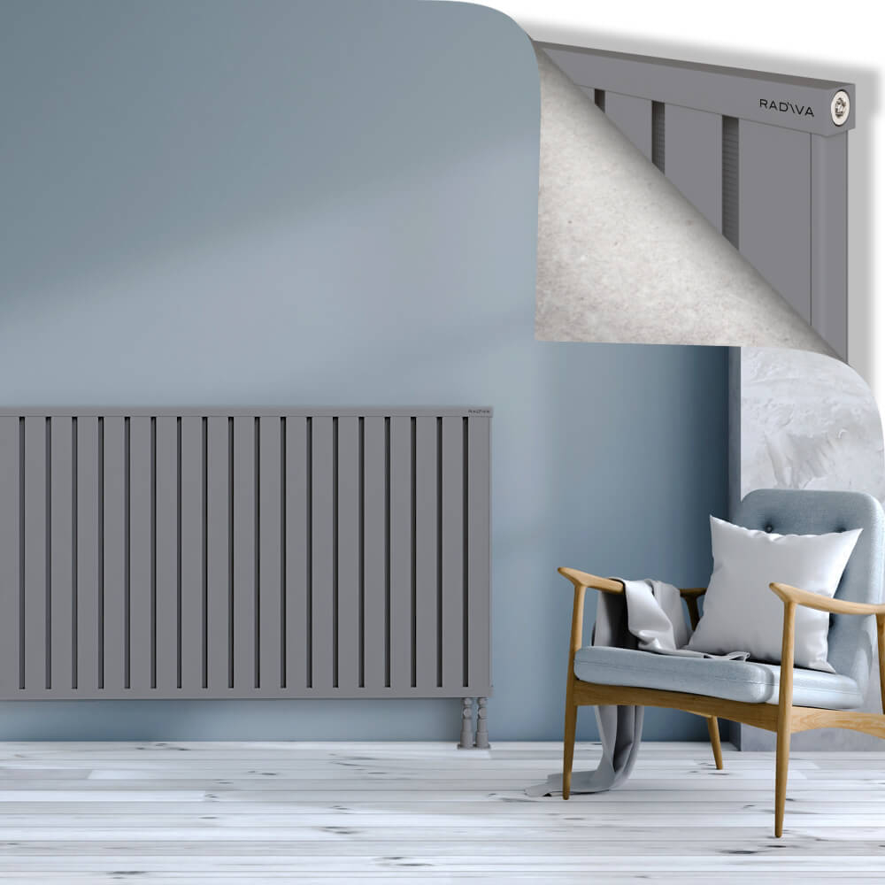 Obi Dekoratif Alüminyum Radyatör 900x1764 Gri - 3