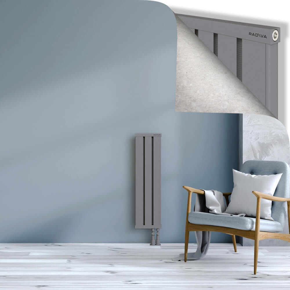 Obi Dekoratif Alüminyum Radyatör 900x244 Gri - 3