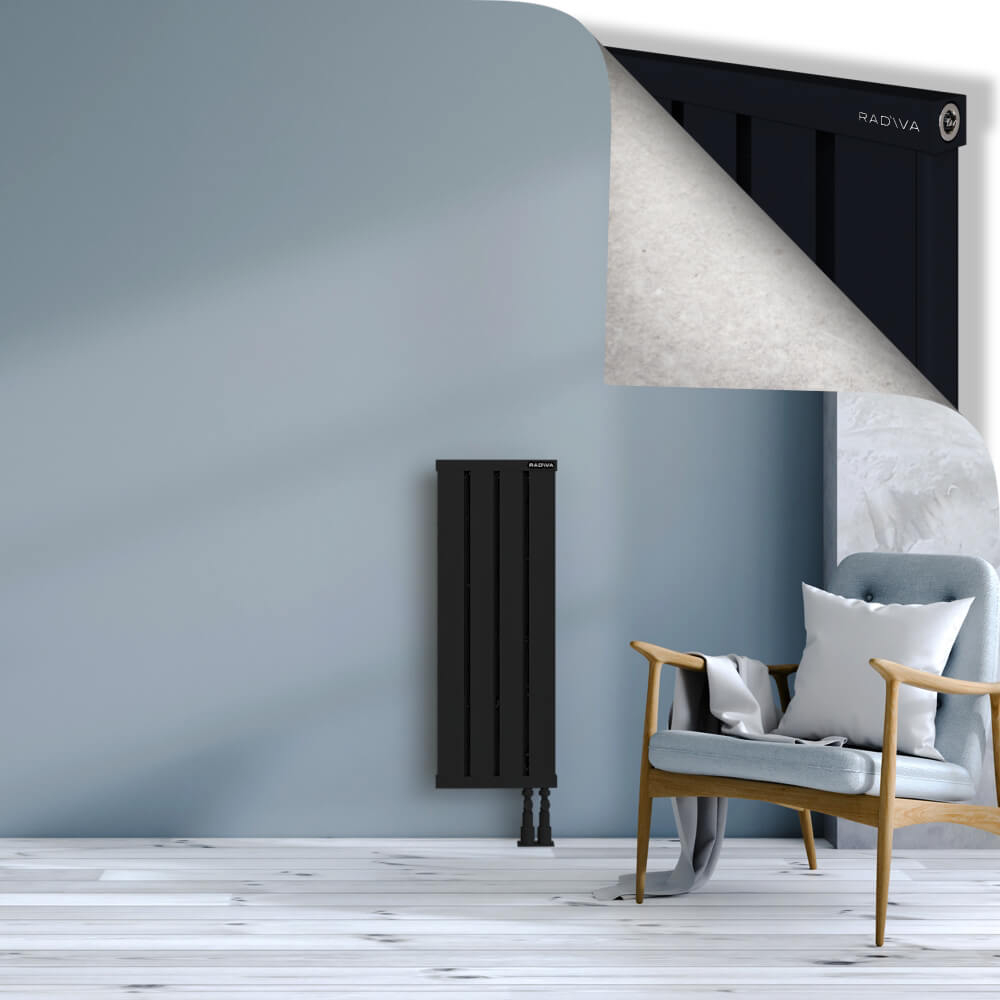 Obi Dekoratif Alüminyum Radyatör 900x324 Siyah - 3