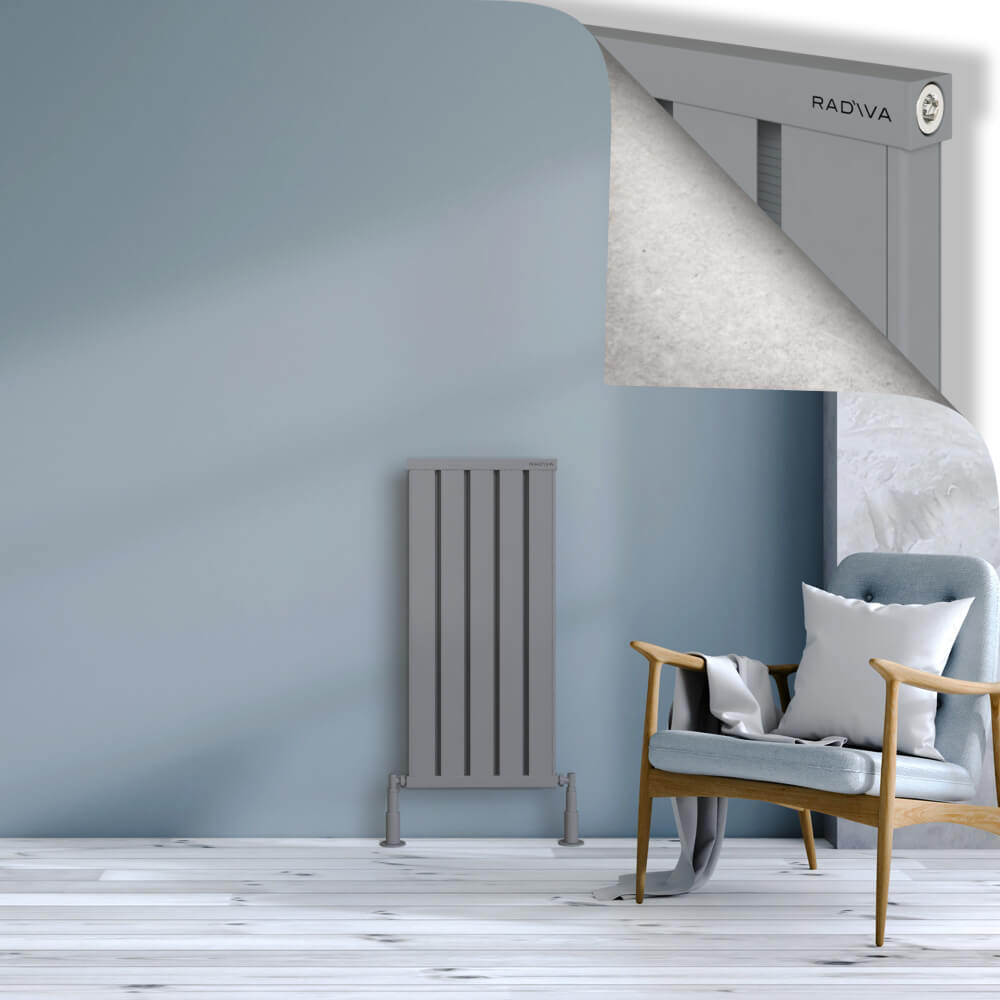 Obi Dekoratif Alüminyum Radyatör 900x404 Gri - 1