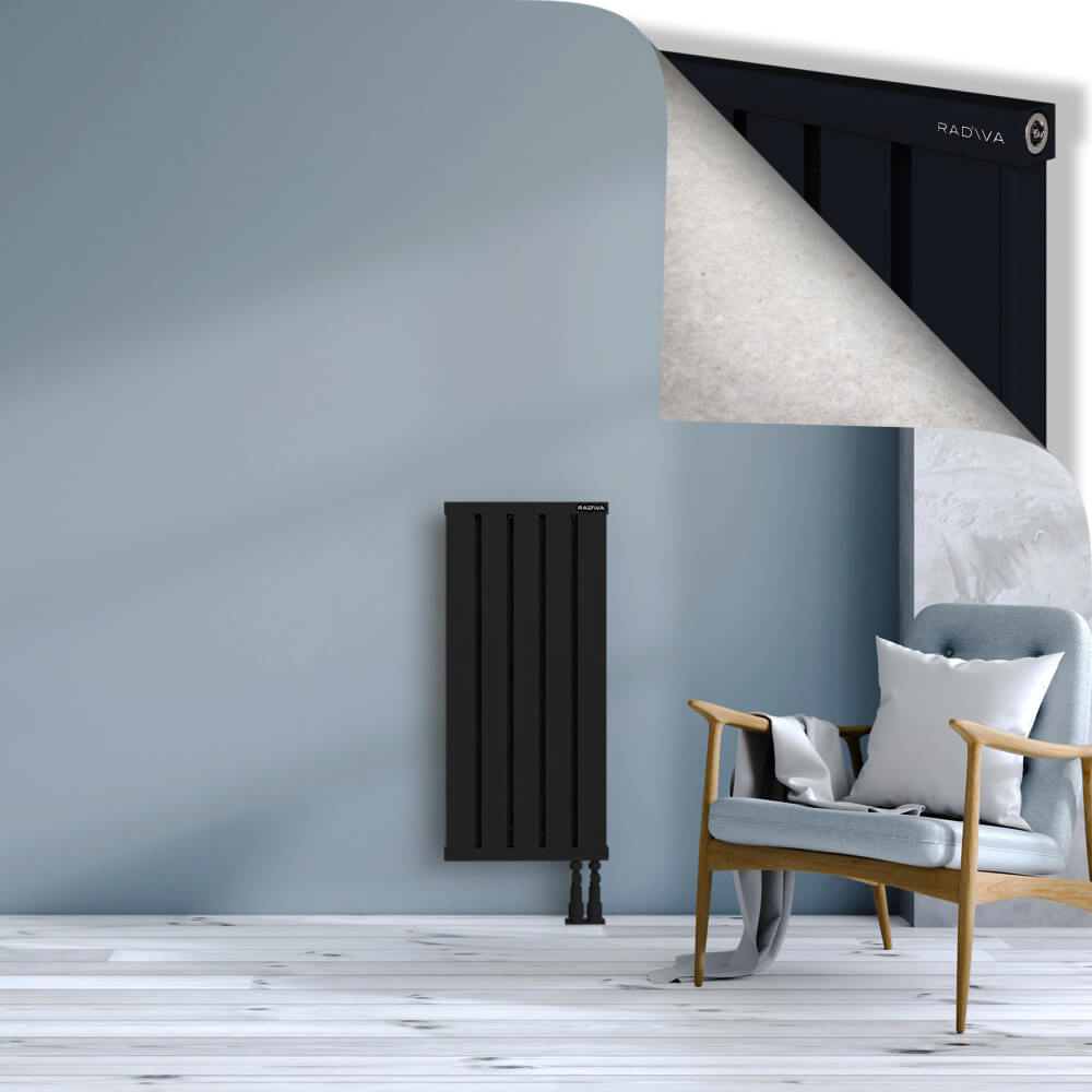 Obi Dekoratif Alüminyum Radyatör 900x404 Siyah - 3