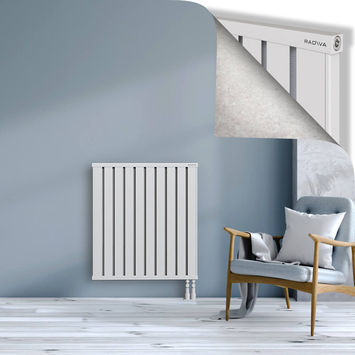 Obi Dekoratif Alüminyum Radyatör 900x804 Beyaz Alt Sağ 50mm