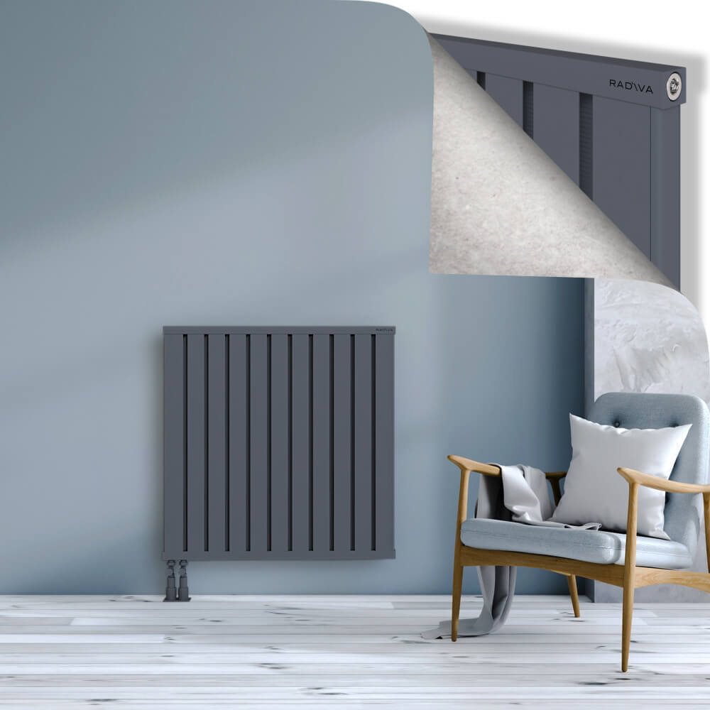 Obi Dekoratif Alüminyum Radyatör 900x884 Antrasit - 4