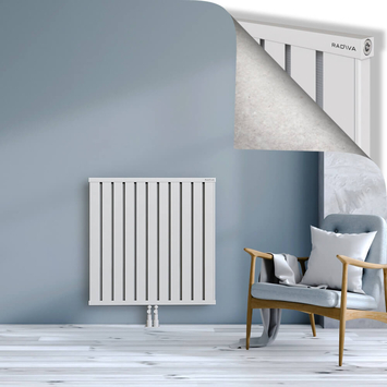 Obi Dekoratif Alüminyum Radyatör 900x884 Beyaz Alt Orta 50mm