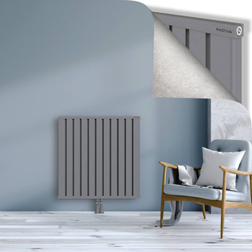 Obi Dekoratif Alüminyum Radyatör 900x884 Gri Alt Orta 50mm
