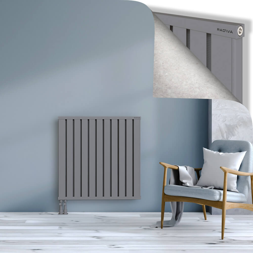 Obi Dekoratif Alüminyum Radyatör 900x884 Gri - 4
