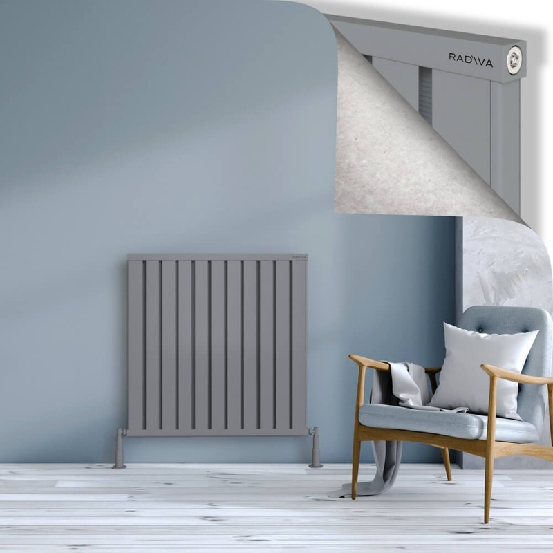 Obi Dekoratif Alüminyum Radyatör 900x884 Gri