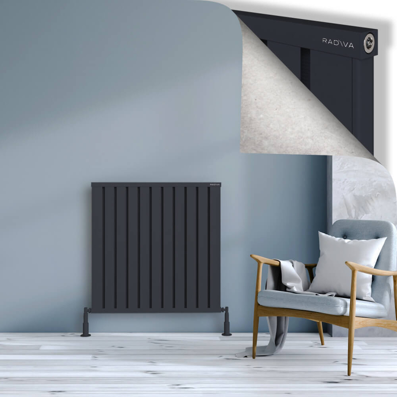 Obi Dekoratif Alüminyum Radyatör 900x884 Koyu Antrasit