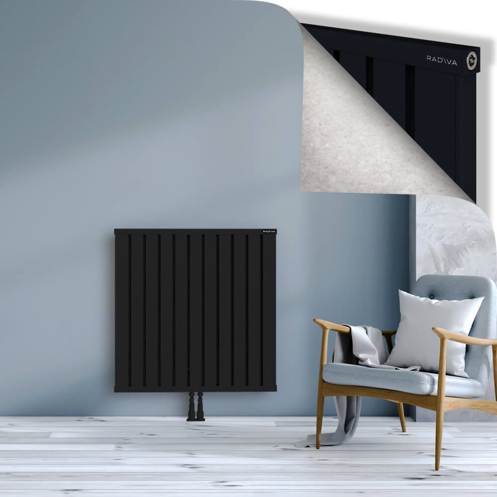Obi Dekoratif Alüminyum Radyatör 900x884 Siyah - 2