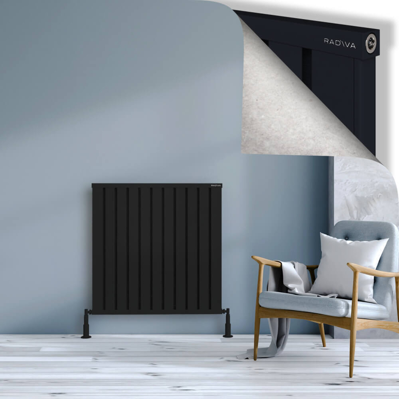 Obi Dekoratif Alüminyum Radyatör 900x884 Siyah