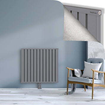 Obi Dekoratif Alüminyum Radyatör 900x964 Gri Alt Orta 50mm