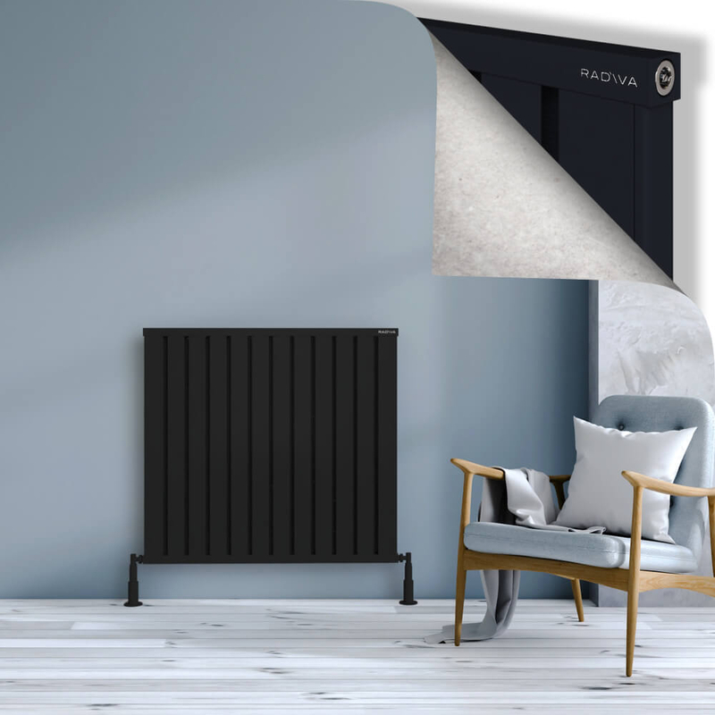 Obi Dekoratif Alüminyum Radyatör 900x964 Siyah