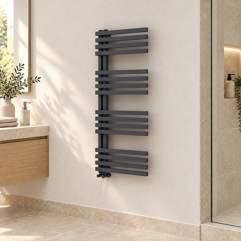 Oka Decorative Towel Rail 500x1200 Dark Anthracite