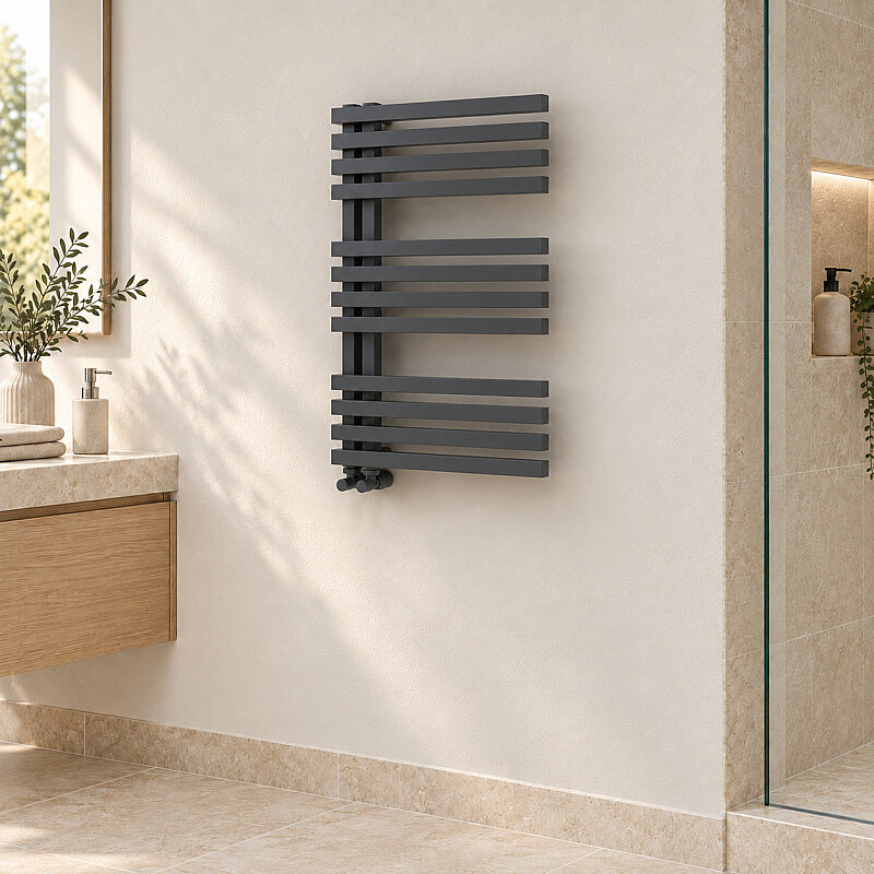 Oka Decorative Towel Rail 500x800 Dark Anthracite