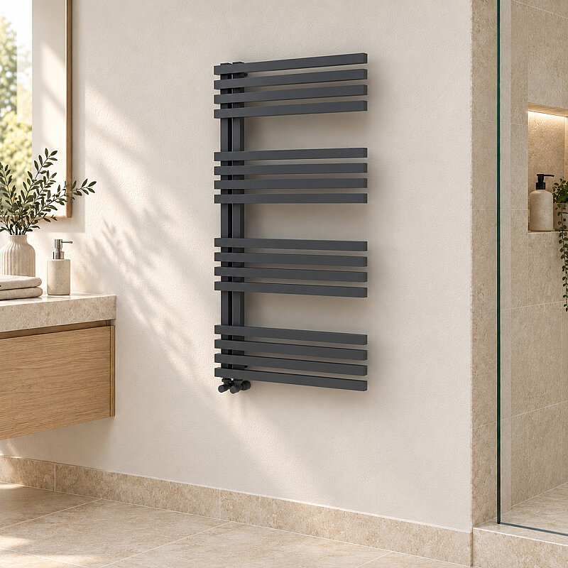Oka Decorative Towel Rail 600x1200 Dark Anthracite