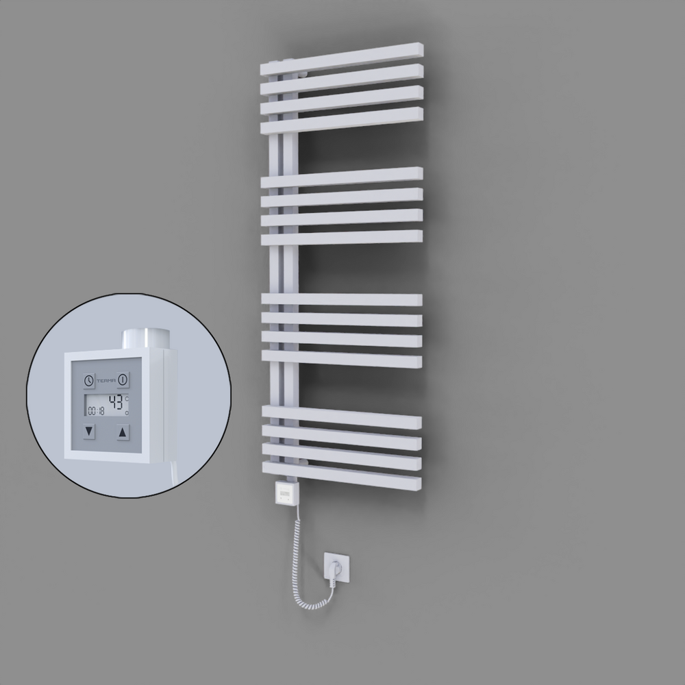 Oka Dekoratif Elektrikli Havlupan 500x1200 Beyaz (KTX3 Termostat) 600W Spiral Kablolu - 1