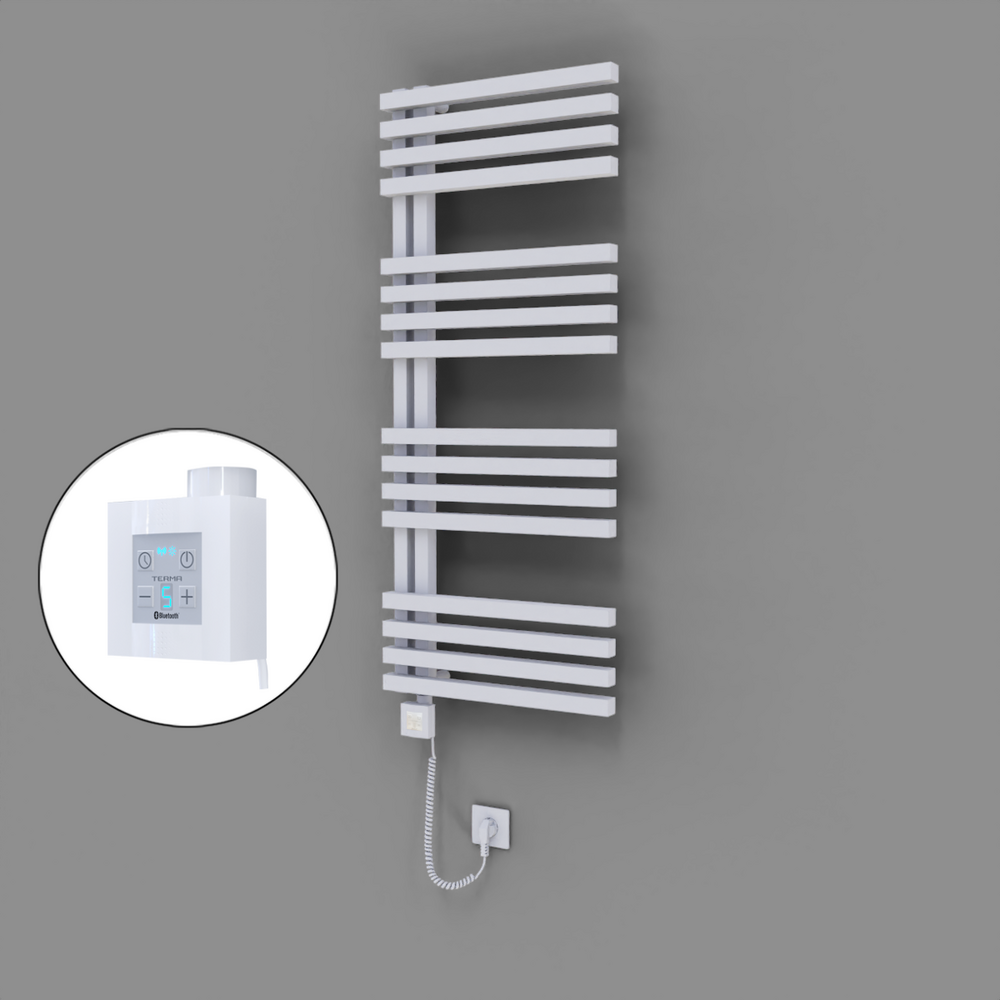 Oka Dekoratif Elektrikli Havlupan 500x1200 Beyaz (KTX4 Termostat) 600W Spiral Kablolu - 1