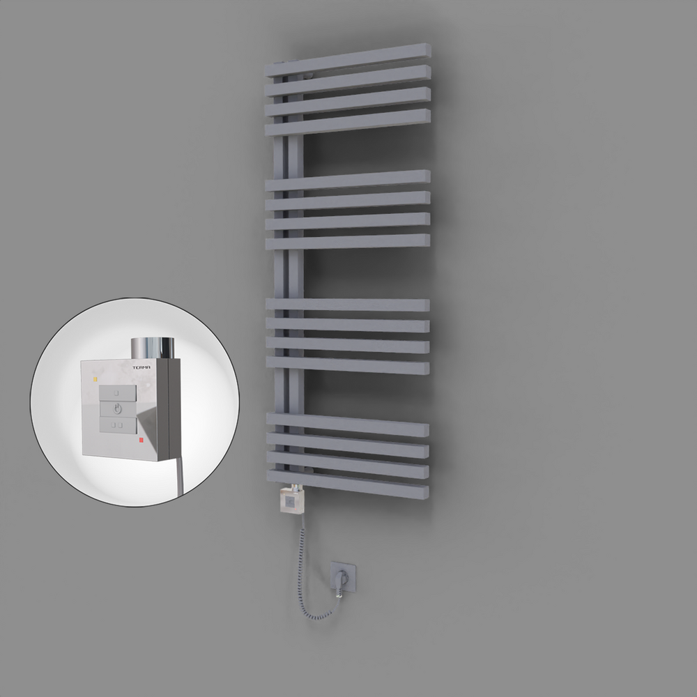 Oka Dekoratif Elektrikli Havlupan 500x1200 Gri (KTX1 Termostat) 600W Spiral Kablolu - 1