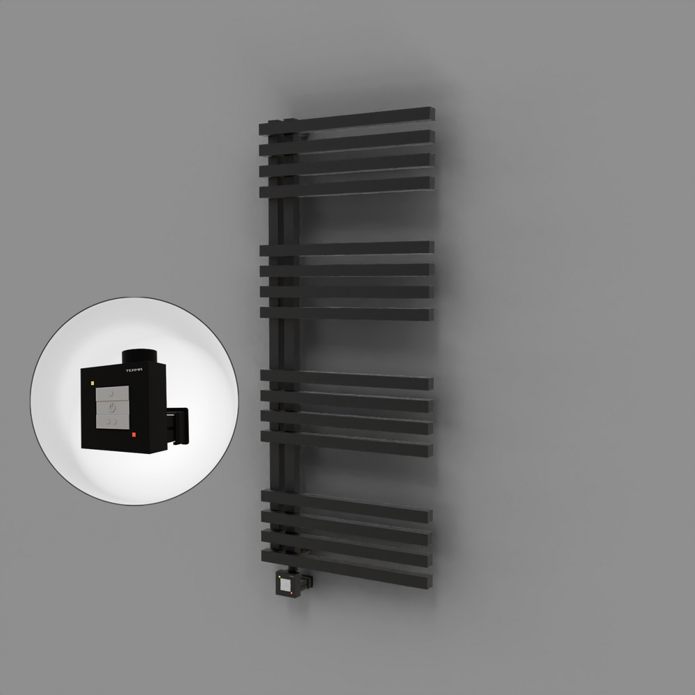 Oka Dekoratif Elektrikli Havlupan 500x1200 Siyah (KTX1 Termostat) 600W - 1