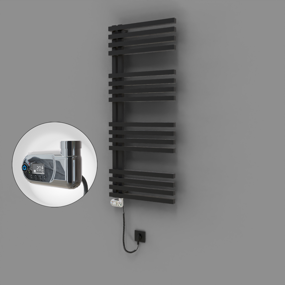 Oka Dekoratif Elektrikli Havlupan 500x1200 Siyah (Thesis Termostat) 600W - 1