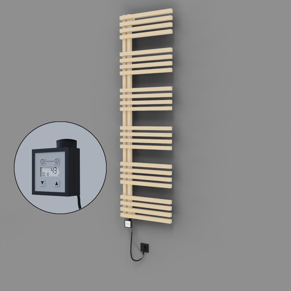 Oka Dekoratif Elektrikli Havlupan 500x1800 Kapuçino (KTX3 Termostat) 1000W Spiral Kablolu - 1