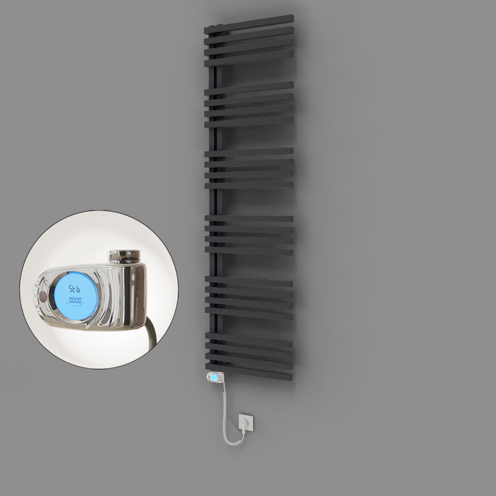 Oka Dekoratif Elektrikli Havlupan 500x1800 Koyu Antrasit (Musa Termostat) 900W - 1