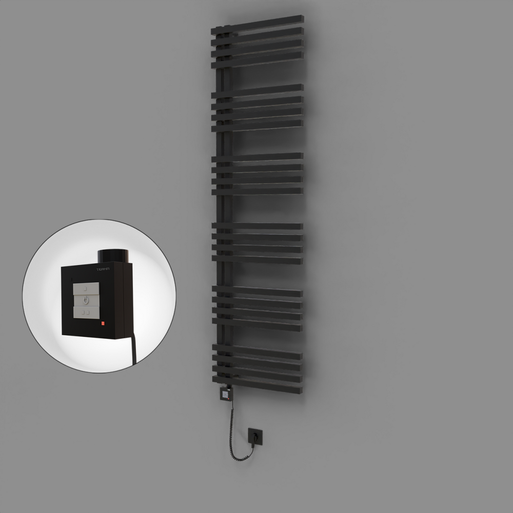Oka Dekoratif Elektrikli Havlupan 500x1800 Siyah (KTX1 Termostat) 1000W Spiral Kablolu - 1