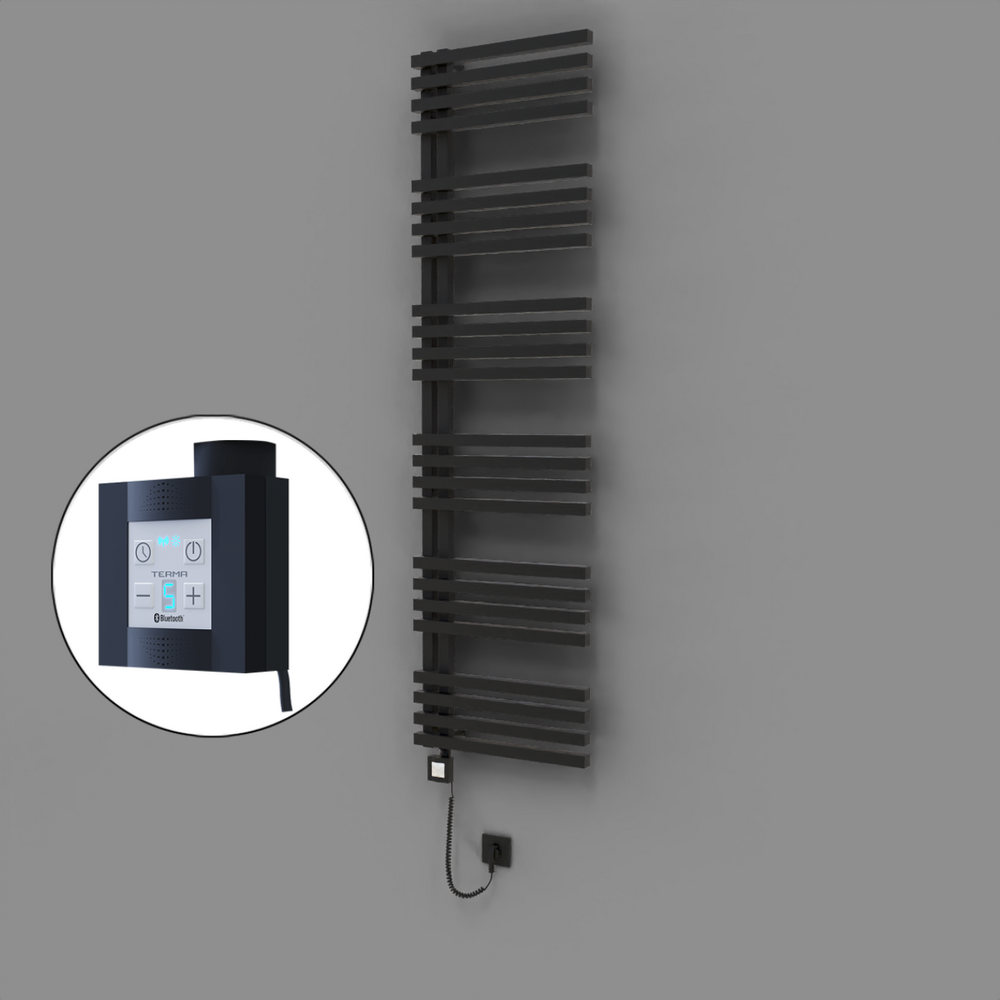 Oka Dekoratif Elektrikli Havlupan 500x1800 Siyah (KTX4 Termostat) 1000W Spiral Kablolu - 1