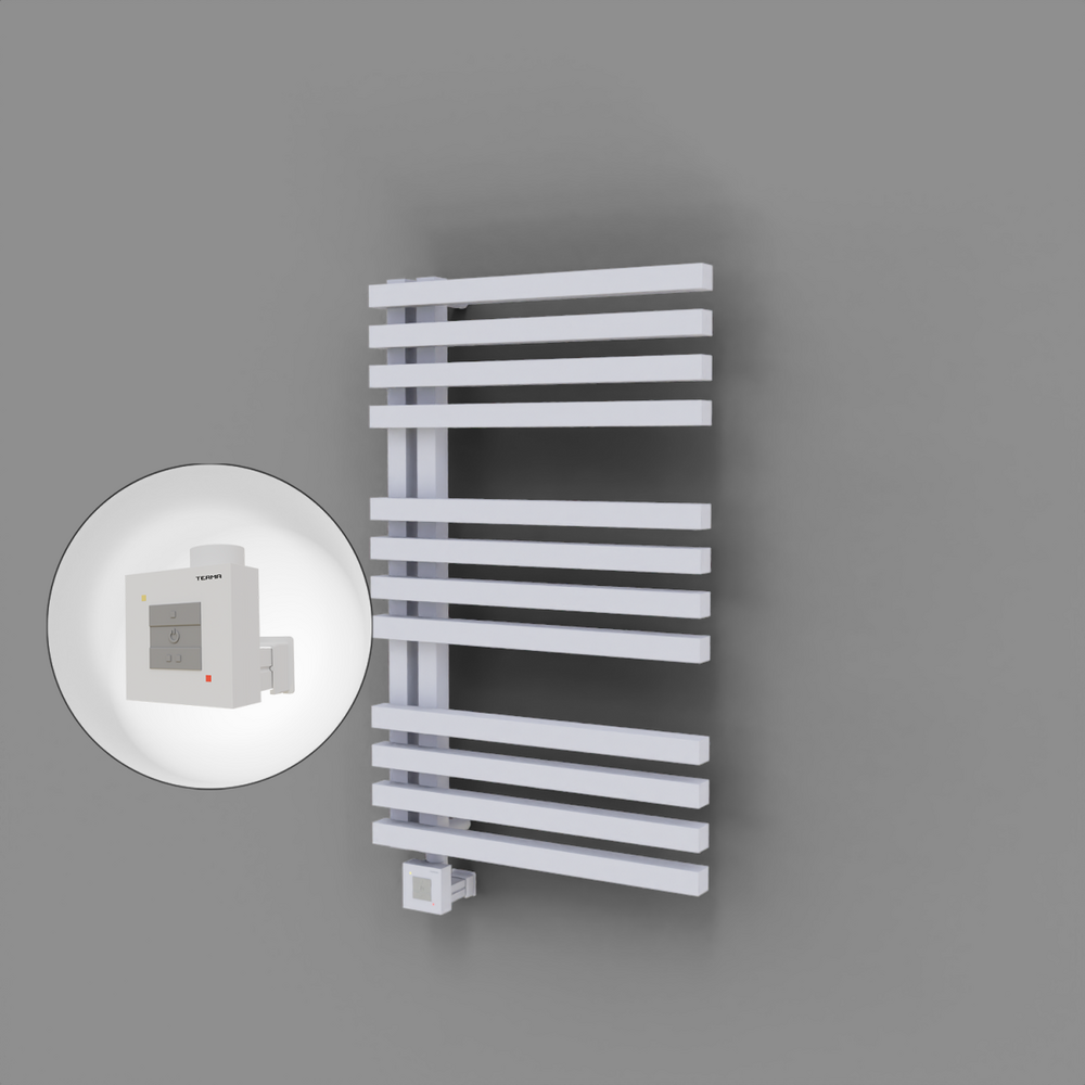 Oka Dekoratif Elektrikli Havlupan 500x800 Beyaz (KTX1 Termostat) 300W - 1