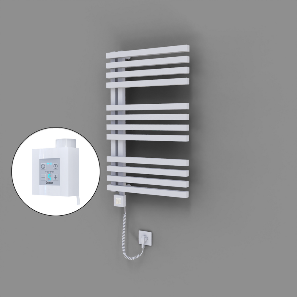 Oka Dekoratif Elektrikli Havlupan 500x800 Beyaz (KTX4 Termostat) 300W Spiral Kablolu - 1