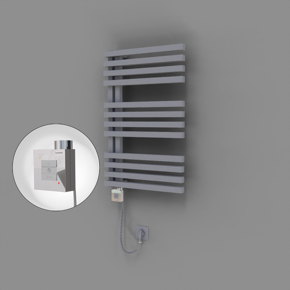Oka Dekoratif Elektrikli Havlupan 500x800 Gri (KTX1 Termostat) 300W Spiral Kablolu - 1