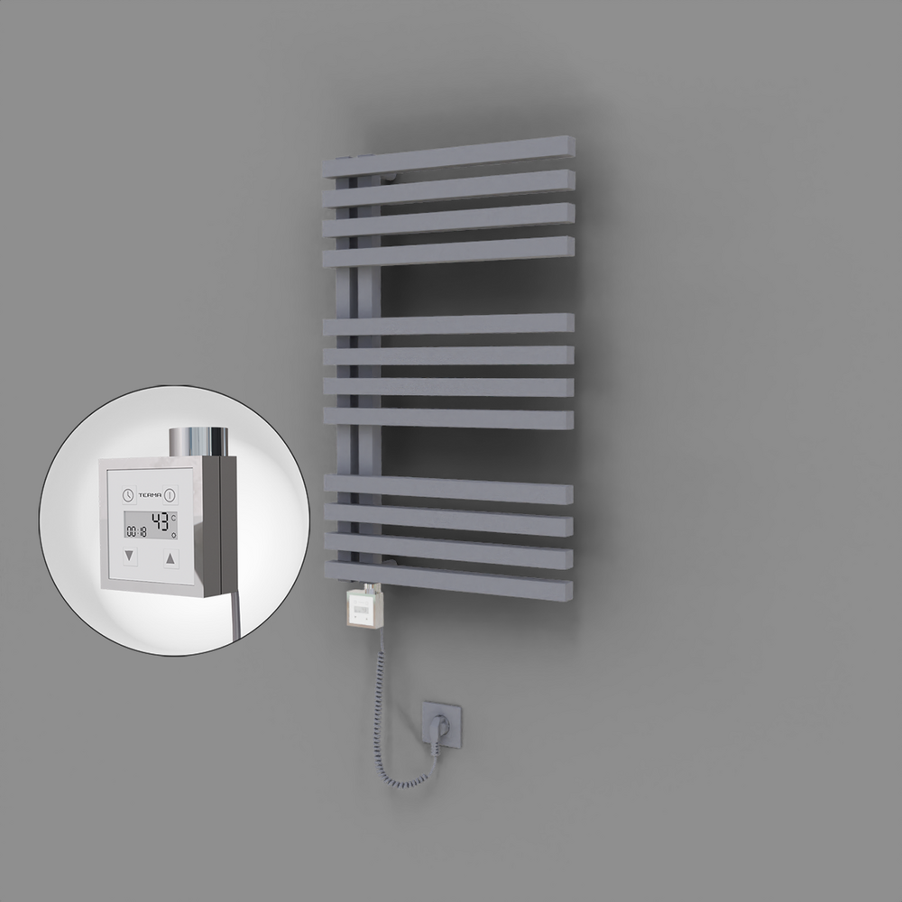 Oka Dekoratif Elektrikli Havlupan 500x800 Gri (KTX3 Termostat) 300W Spiral Kablolu - 1