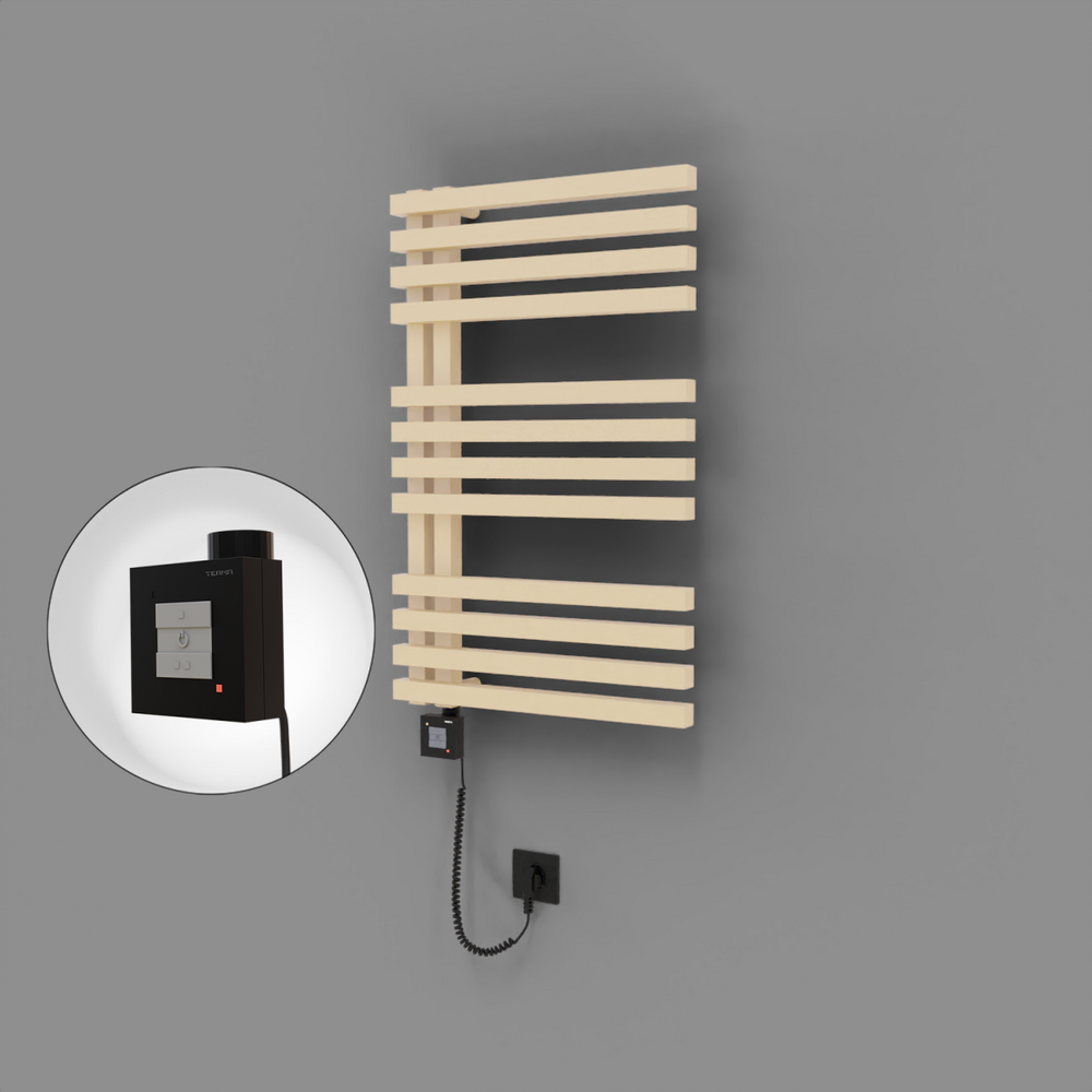 Oka Dekoratif Elektrikli Havlupan 500x800 Kapuçino (KTX1 Termostat) 300W Spiral Kablolu - 1