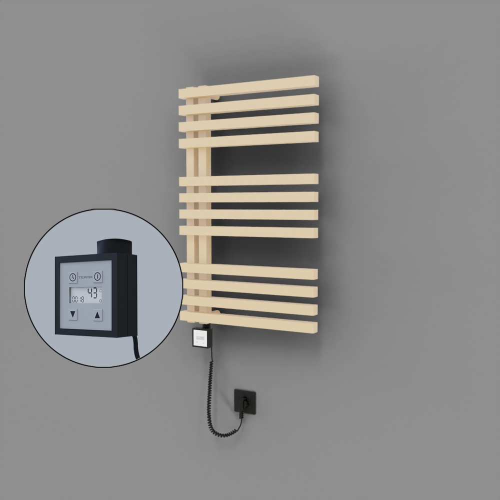 Oka Dekoratif Elektrikli Havlupan 500x800 Kapuçino (KTX3 Termostat) 300W Spiral Kablolu - 1