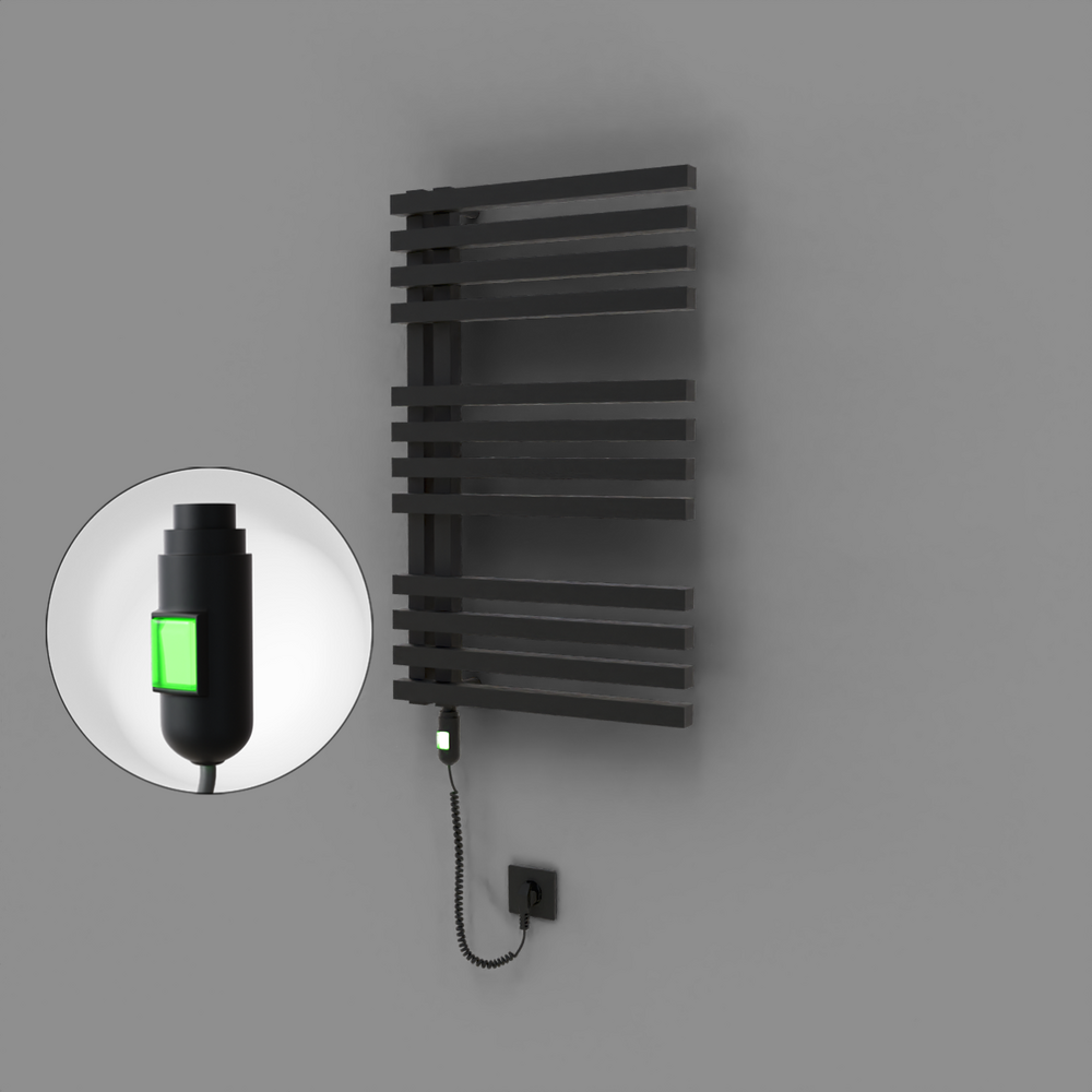 Oka Dekoratif Elektrikli Havlupan 500x800 Siyah (On/Off Düğmeli) 300W - 1