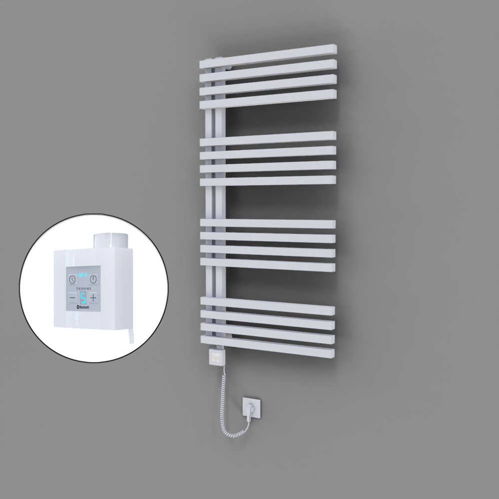 Oka Dekoratif Elektrikli Havlupan 600x1200 Beyaz (KTX4 Termostat) 600W Spiral Kablolu - 1