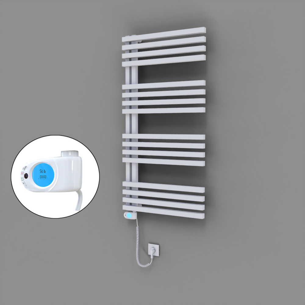 Oka Dekoratif Elektrikli Havlupan 600x1200 Beyaz (Musa Termostat) 600W - 1