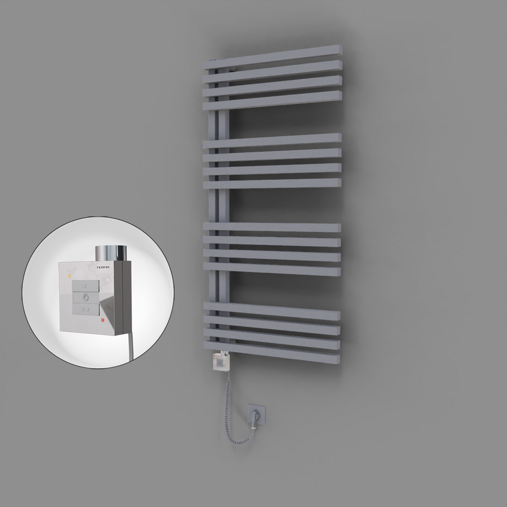 Oka Dekoratif Elektrikli Havlupan 600x1200 Gri (KTX1 Termostat) 600W Spiral Kablolu - 1