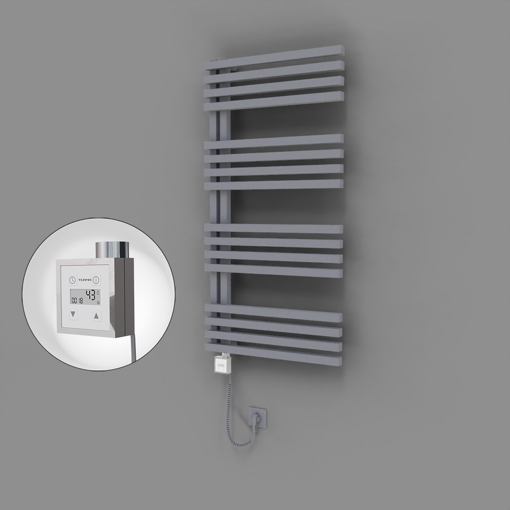Oka Dekoratif Elektrikli Havlupan 600x1200 Gri (KTX3 Termostat) 600W Spiral Kablolu - 1