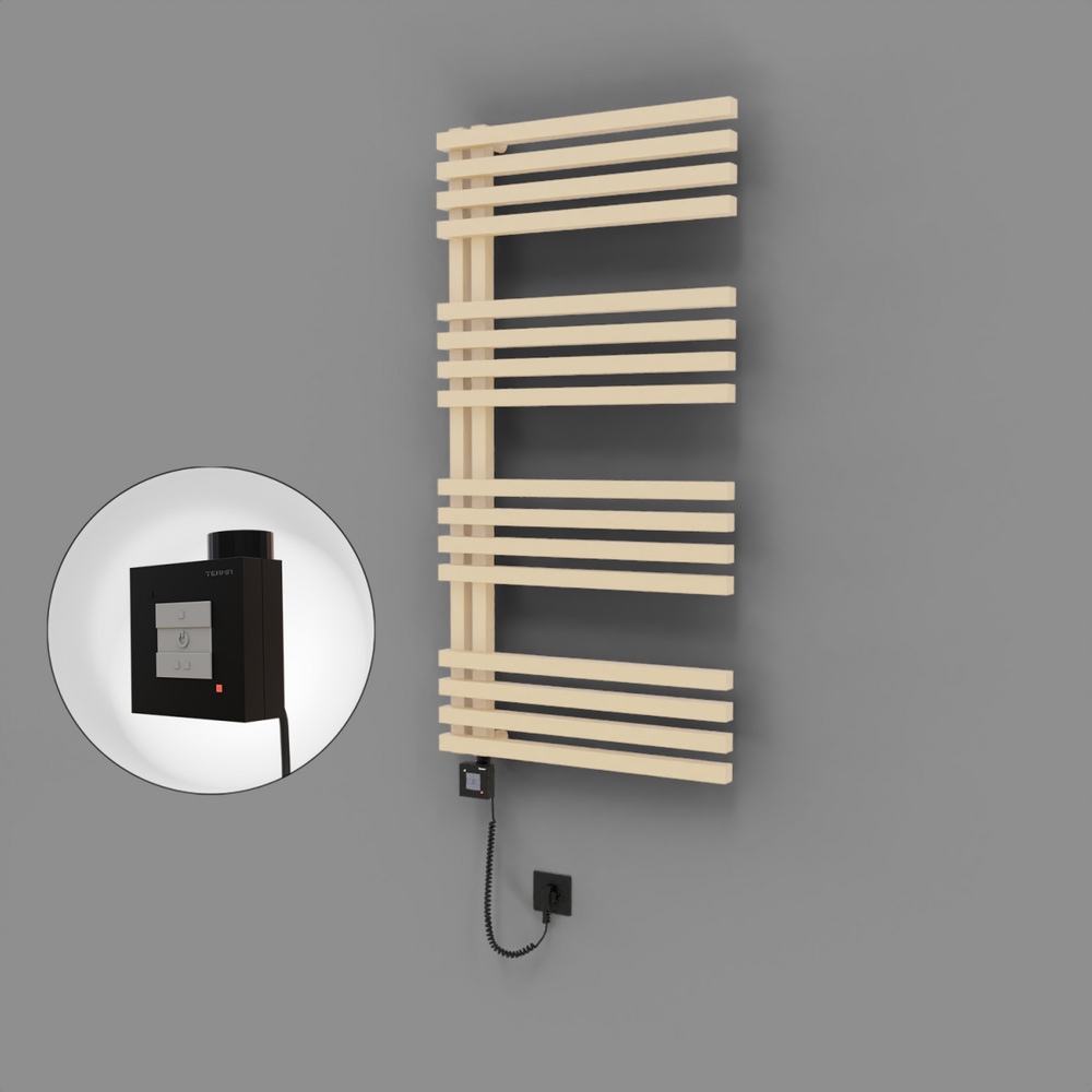 Oka Dekoratif Elektrikli Havlupan 600x1200 Kapuçino (KTX1 Termostat) 600W Spiral Kablolu - 1